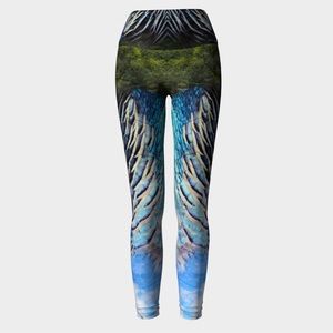 Wild jungle feather 🪶 eco friendly festival leggings